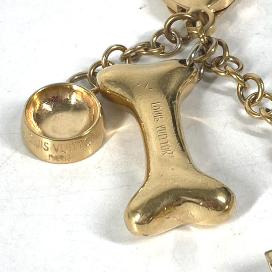 LOUIS VUITTON key ring M65177 metal gold Bijoux Sac Baxter Charm unisex(Unisex) Used Authentic