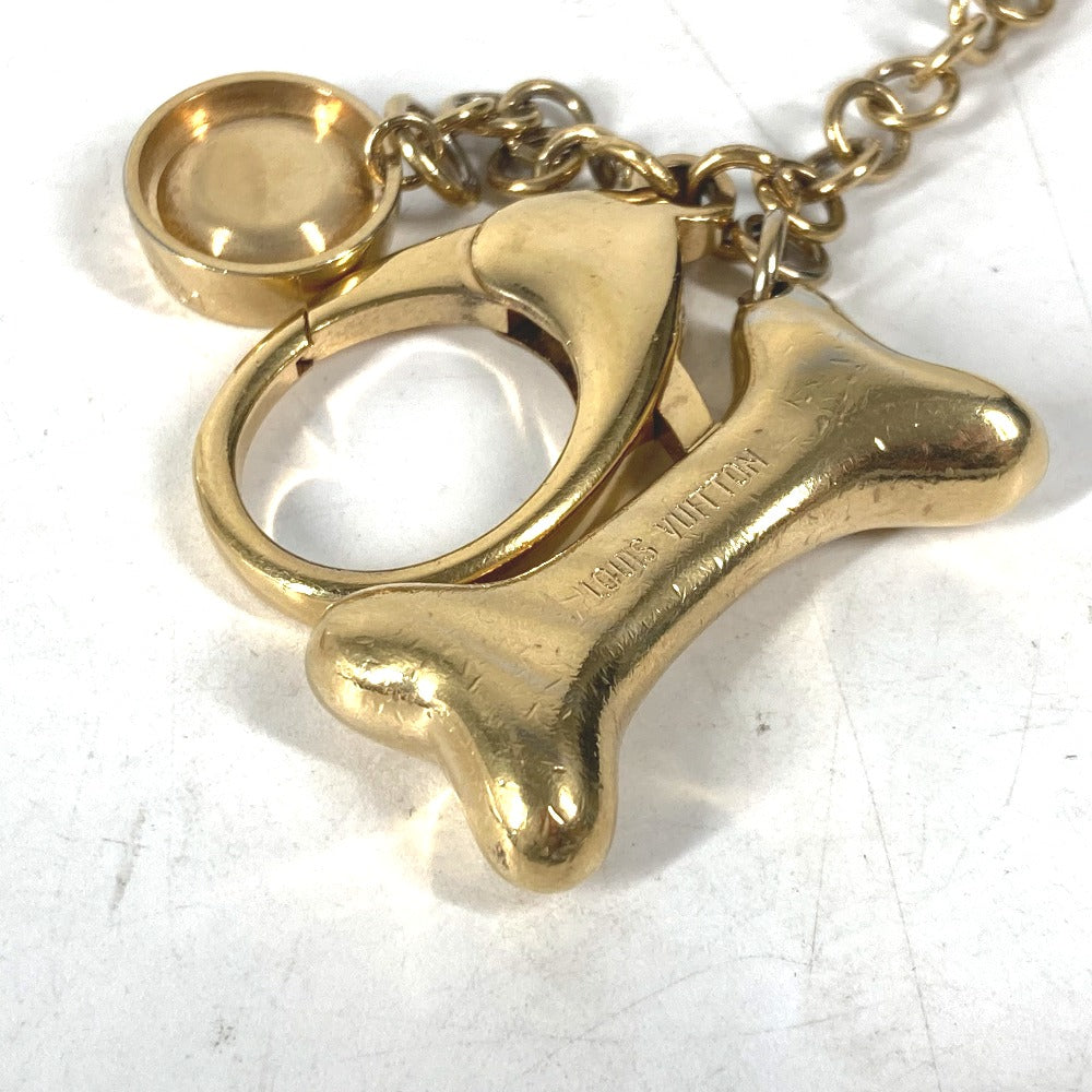 LOUIS VUITTON key ring M65177 metal gold Bijoux Sac Baxter Charm unisex(Unisex) Used Authentic