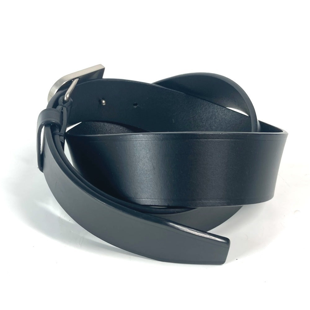 BALENCIAGA belt 655956 leather black B Buckle unisex(Unisex) 80 Used Authentic