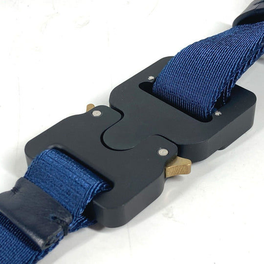 Dior belt canvas Navy logo Gacha belt unisex(Unisex) Used Authentic