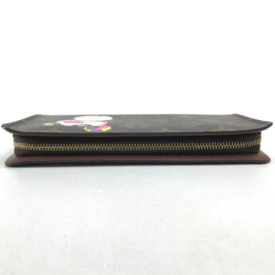 LOUIS VUITTON Long Wallet Purse M61729 Monogram canvas Brown Takashi Murakami Monogram panda Porto Monezup Women Used Authentic