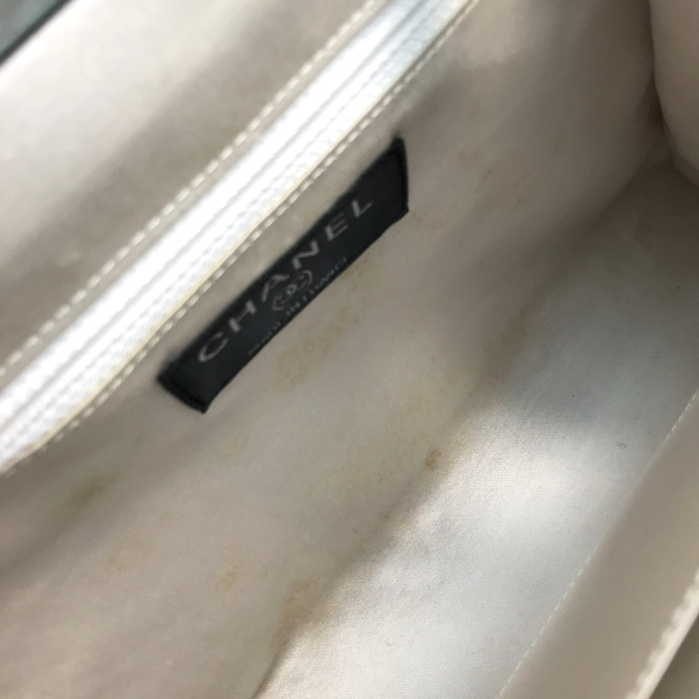 CHANEL Handbag canvas Blue x red CC COCO Mark logo Square Pattern Women Used Authentic