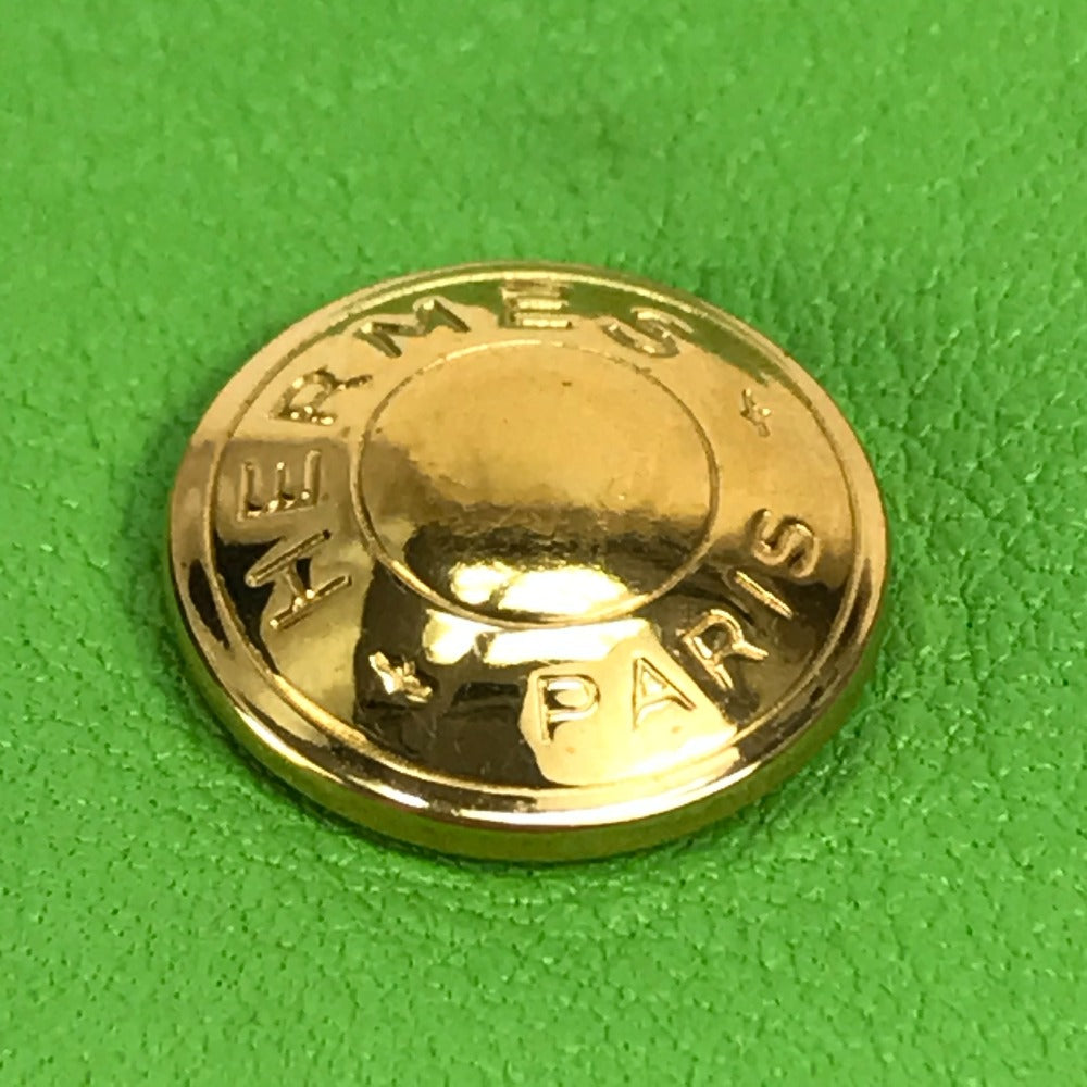 HERMES Coin case Vaux Swift Light green Le van Cator unisex(Unisex) Used Authentic