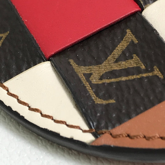 LOUIS VUITTON key ring M68657 Monogram canvas multicolor portocre monogram check Key ring Women Secondhand Authentic