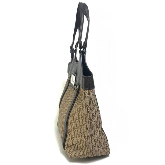 Christian Dior Tote Bag 08-BO-0027 Canvas / leather Brown Street chic Trotter Women Used Authentic