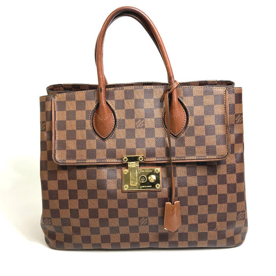 LOUIS VUITTON Handbag N41273 Damier canvas Brown Damier Ascot Women Used Authentic