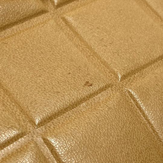 CHANEL Tote Bag A17809 Calfskin beige CCCOCO Mark Chocolate bar Women Used Authentic