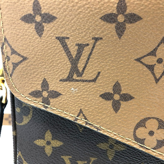 LOUIS VUITTON Shoulder Bag M44876 Monogram reverse canvas Brown Monogram reverse Pochette Metis MM Women Used Authentic