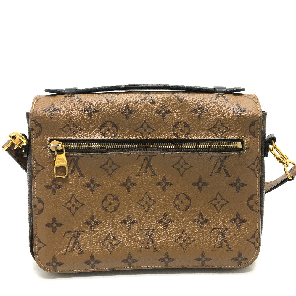 LOUIS VUITTON Shoulder Bag M44876 Monogram reverse canvas Brown Monogram reverse Pochette Metis MM Women Used Authentic