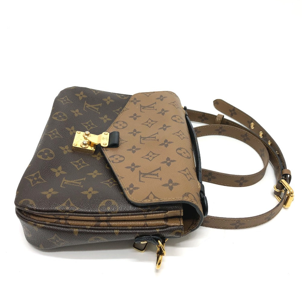 LOUIS VUITTON Shoulder Bag M44876 Monogram reverse canvas Brown Monogram reverse Pochette Metis MM Women Used Authentic