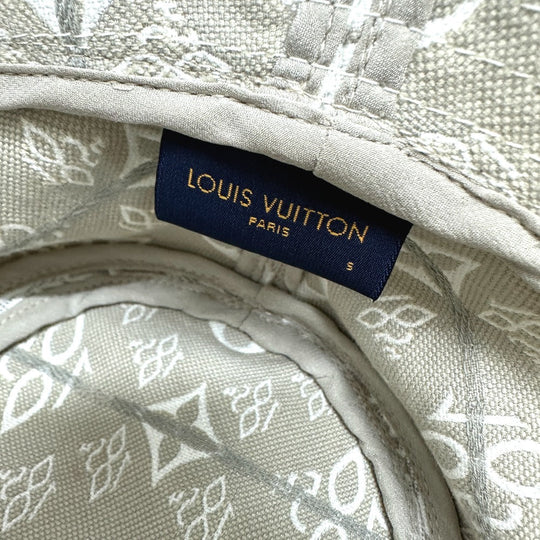 LOUIS VUITTON hat M77440 cotton Beige type chapeau monogram Jacquard S