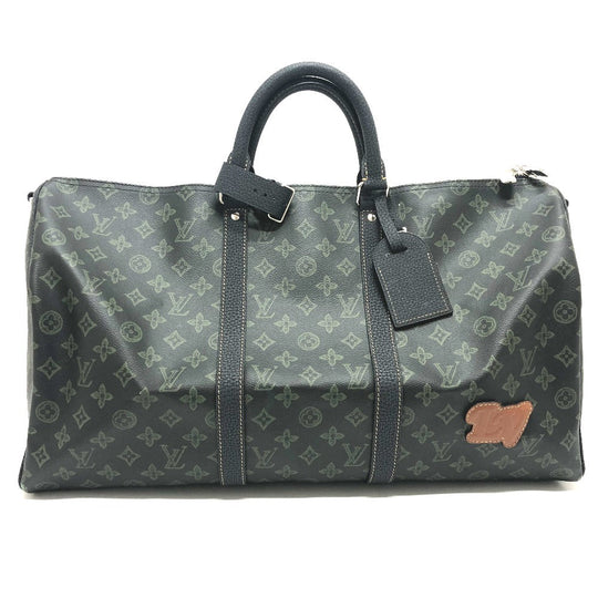 LOUIS VUITTON Boston Duffel bag M46334 Monogram canvas green Monogram Keepall bandouliere 50