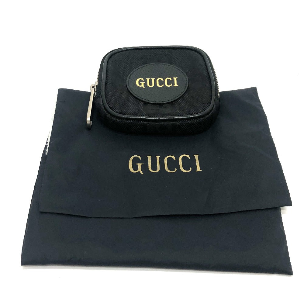 GUCCI Coin case 645060 GG canvas black GG Off the grid mens(Unisex) Used Authentic