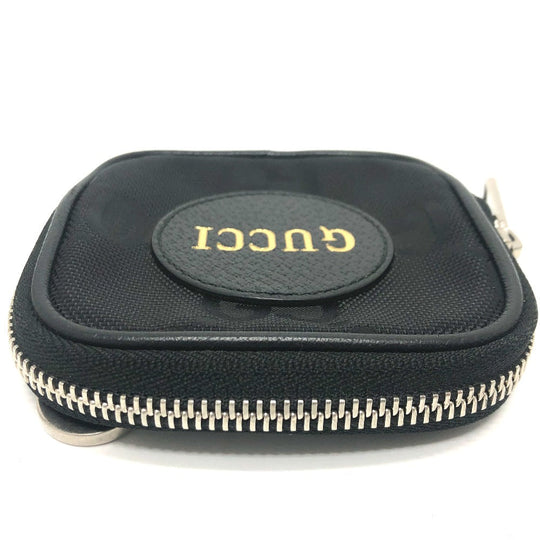 GUCCI Coin case 645060 GG canvas black GG Off the grid mens(Unisex) Used Authentic