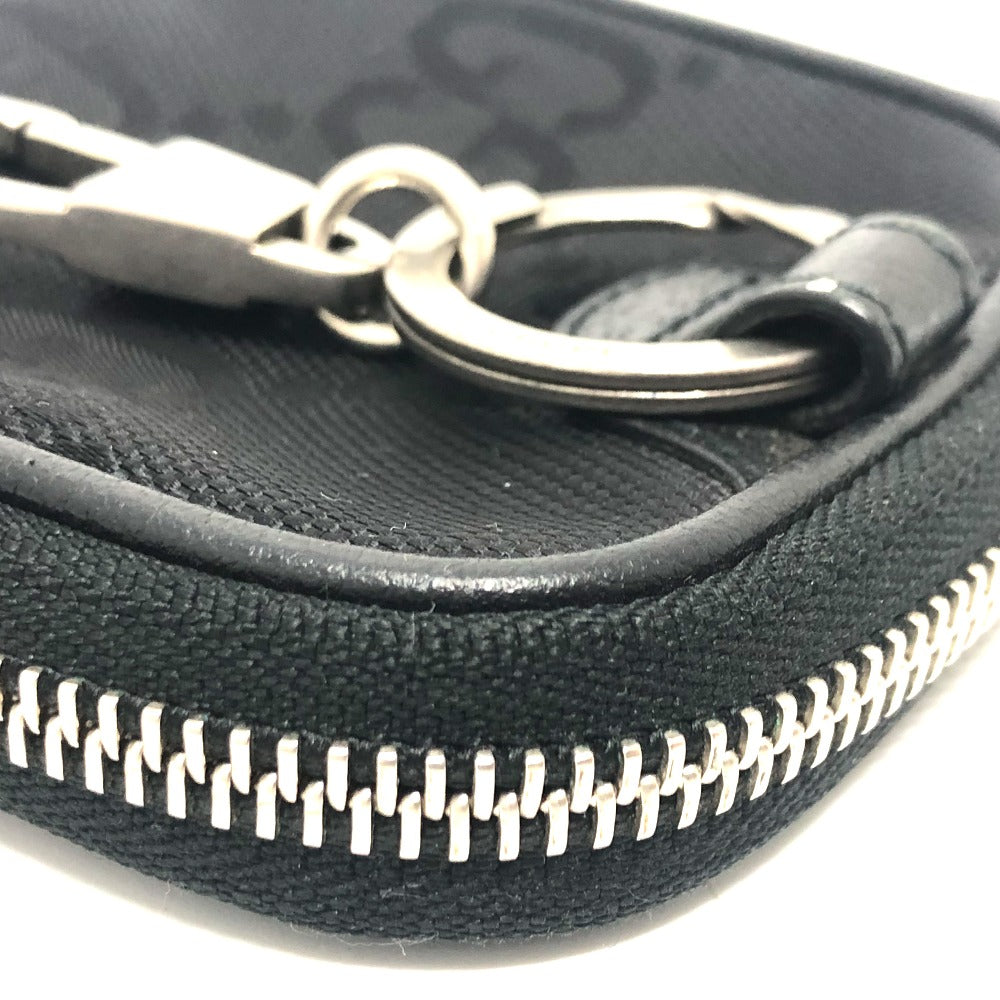 GUCCI Coin case 645060 GG canvas black GG Off the grid mens(Unisex) Used Authentic