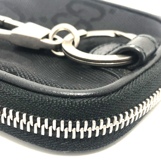 GUCCI Coin case 645060 GG canvas black GG Off the grid mens(Unisex) Used Authentic