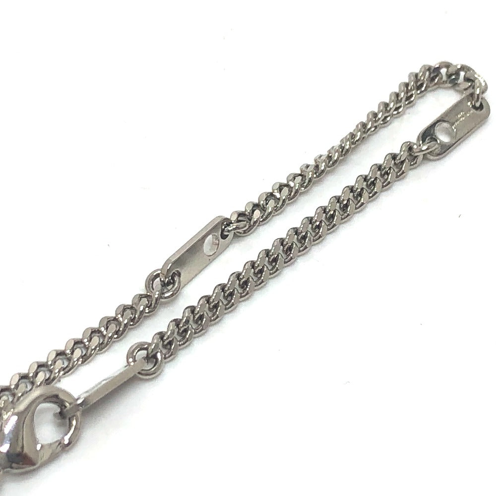LOUIS VUITTON Necklace MP2927 Stainless Steel Silver LV Dragon LV Friend Strass mens Used Authentic