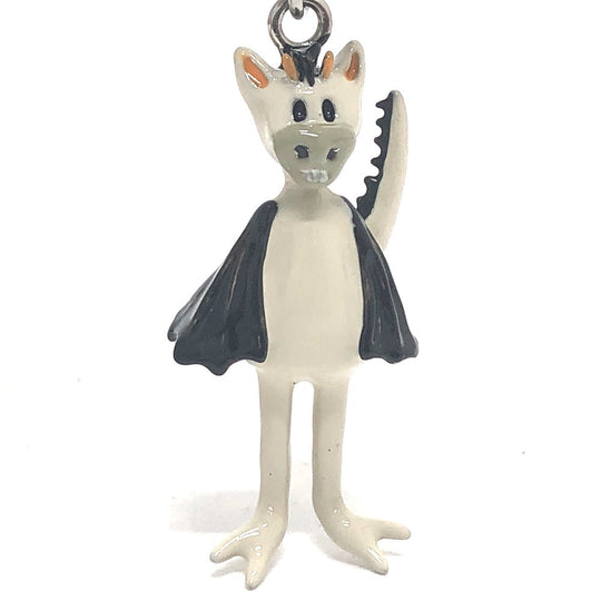 LOUIS VUITTON Necklace MP2927 Stainless Steel Silver LV Dragon LV Friend Strass mens Used Authentic