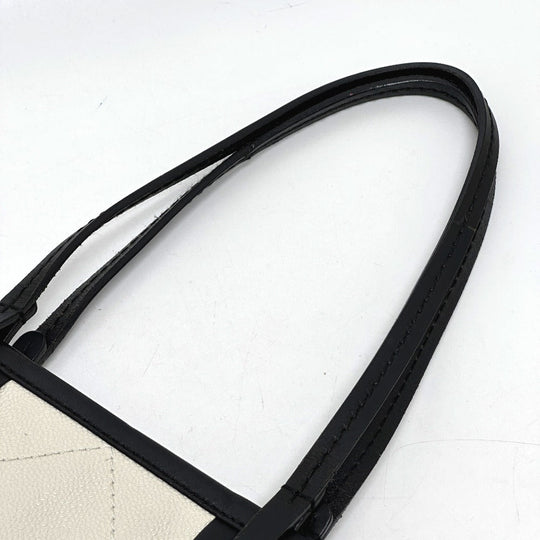 CHANEL Tote Bag Caviar skin white CC COCO Mark Matrasse