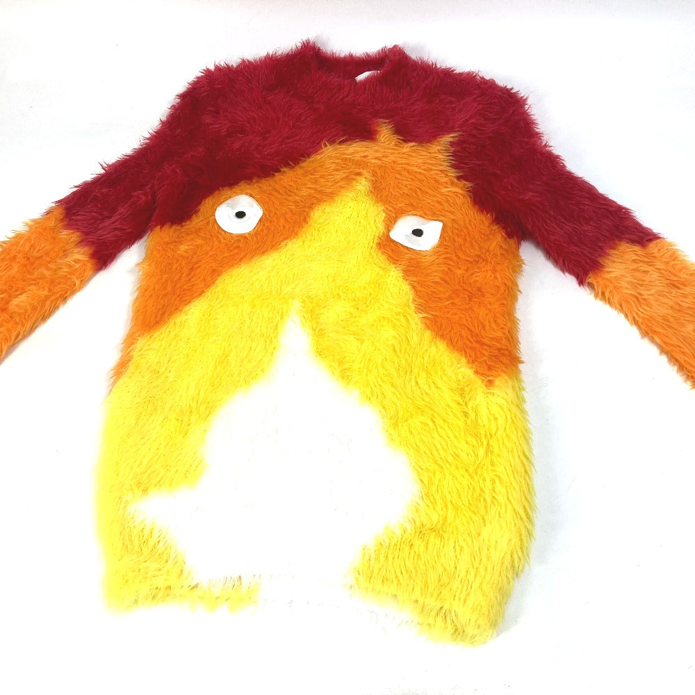 LOEWE sweater SB44Y14K08 polyamide Red studio ghibli collaboration Howl's Moving Castle Calcifer mens S Used Authentic