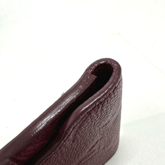 LOUIS VUITTON Mobile case M60375 Monogram Ann Platt Leather Bordeaux Monogram Ann Platt O'roll Women Used Authentic