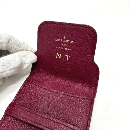 LOUIS VUITTON Mobile case M60375 Monogram Ann Platt Leather Bordeaux Monogram Ann Platt O'roll Women Used Authentic