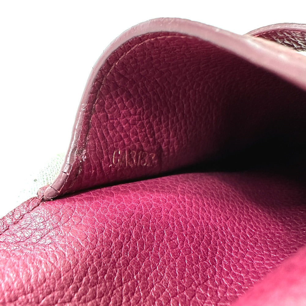 LOUIS VUITTON Mobile case M60375 Monogram Ann Platt Leather Bordeaux Monogram Ann Platt O'roll Women Used Authentic