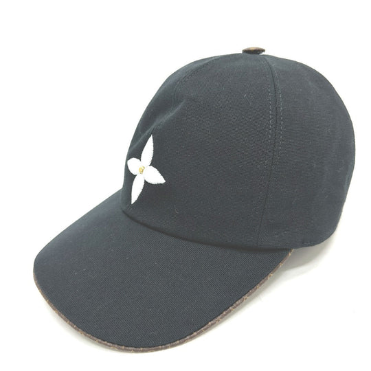 LOUIS VUITTON cap M76947 Cotton, Silk Brown play flower M