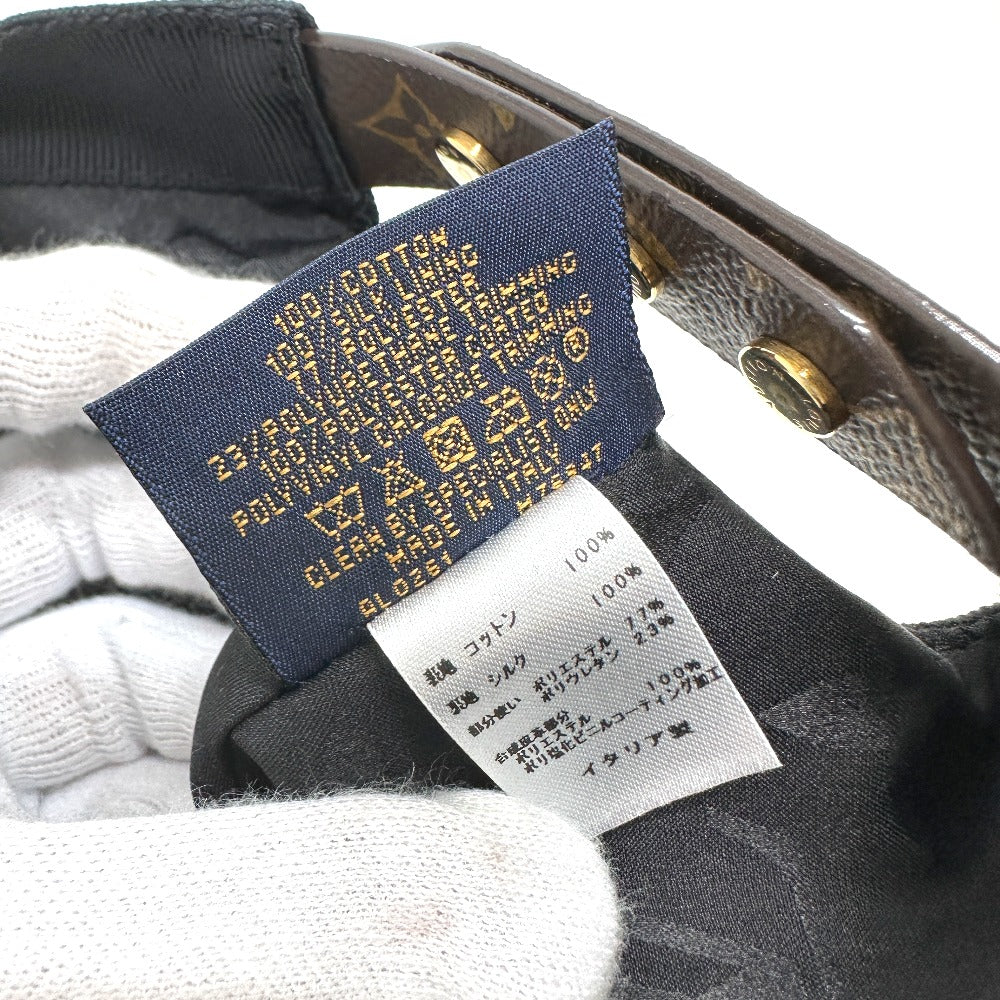 LOUIS VUITTON cap M76947 Cotton, Silk Brown play flower M
