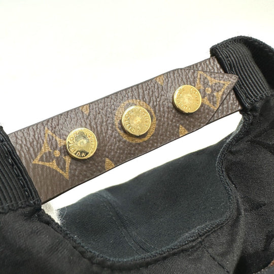 LOUIS VUITTON cap M76947 Cotton, Silk Brown play flower M