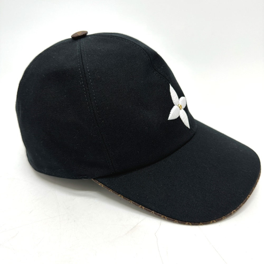 LOUIS VUITTON cap M76947 Cotton, Silk Brown play flower M