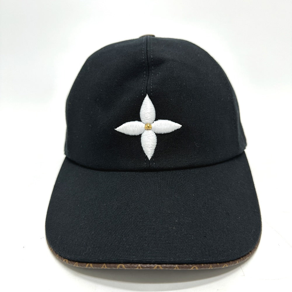 LOUIS VUITTON cap M76947 Cotton, Silk Brown play flower M