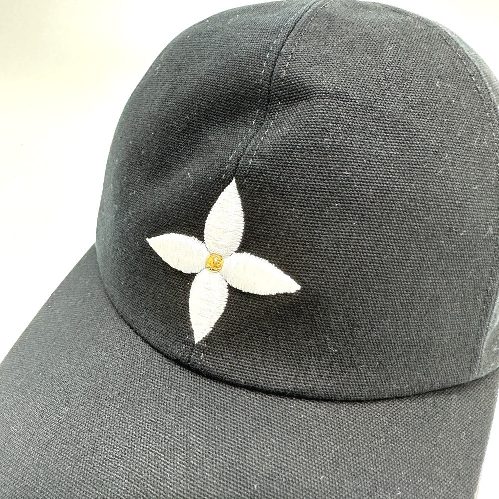 LOUIS VUITTON cap M76947 Cotton, Silk Brown play flower M
