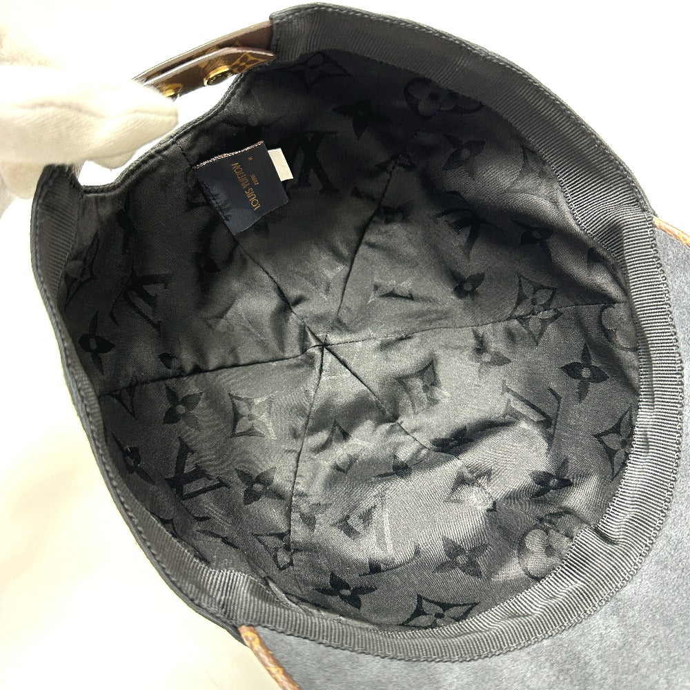 LOUIS VUITTON cap M76947 Cotton, Silk Brown play flower M