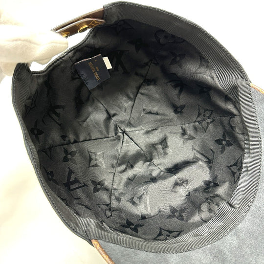 LOUIS VUITTON cap M76947 Cotton, Silk Brown play flower M