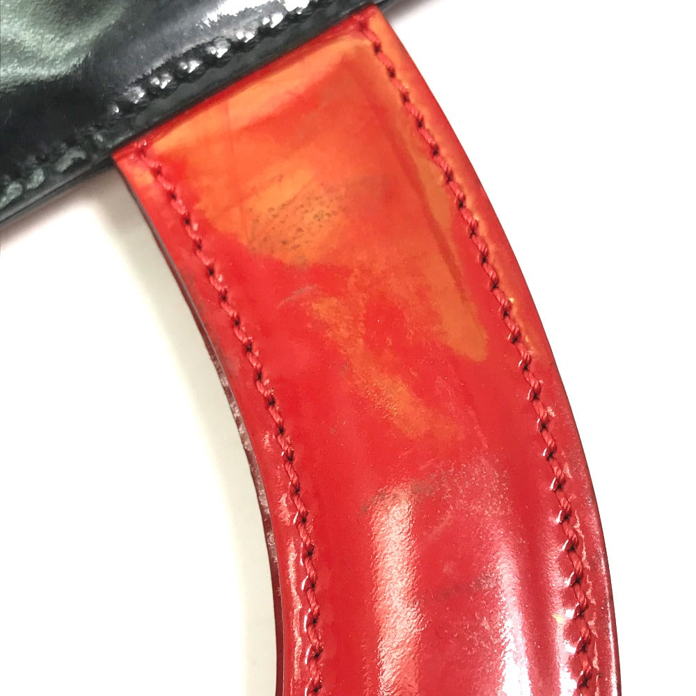 CHANEL Handbag Leather, Patent Leather Red Chocolate bar vertical tote bag Mademoiselle Women Used Authentic