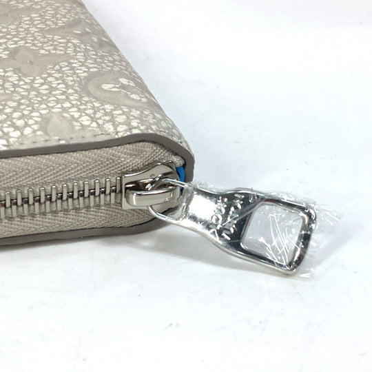 LOUIS VUITTON Long Wallet Purse M81573 Taurillon Clemence Leather gray Monogram Zippy Wallet Vertical mens Used Authentic
