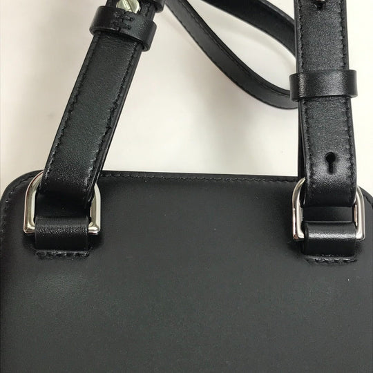 Christian Dior Shoulder Bag leather black pochette bag crossbody Phone case mens Used Authentic