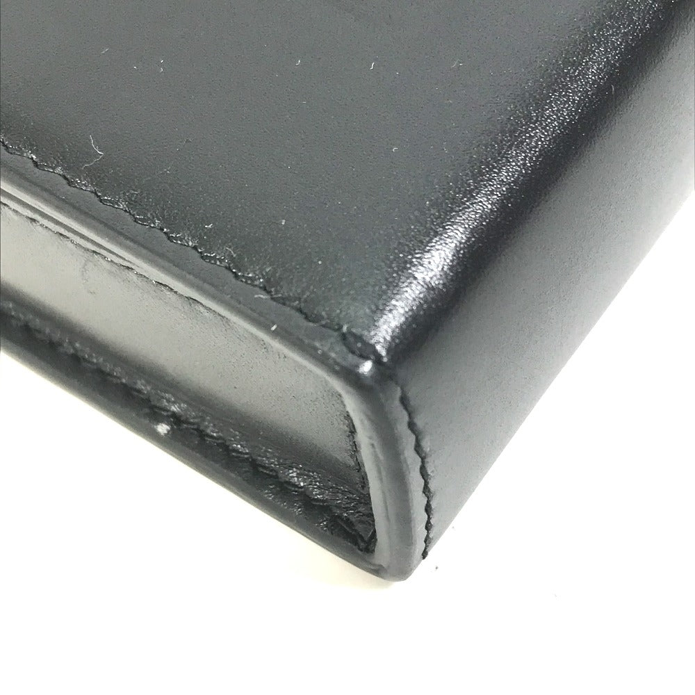 Christian Dior Shoulder Bag leather black pochette bag crossbody Phone case mens Used Authentic