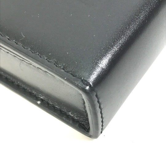 Christian Dior Shoulder Bag leather black pochette bag crossbody Phone case mens Used Authentic