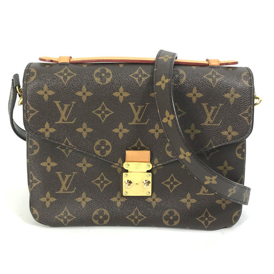 LOUIS VUITTON Handbag M44875 Monogram canvas Brown Monogram Pochette Metis MM Women Used Authentic
