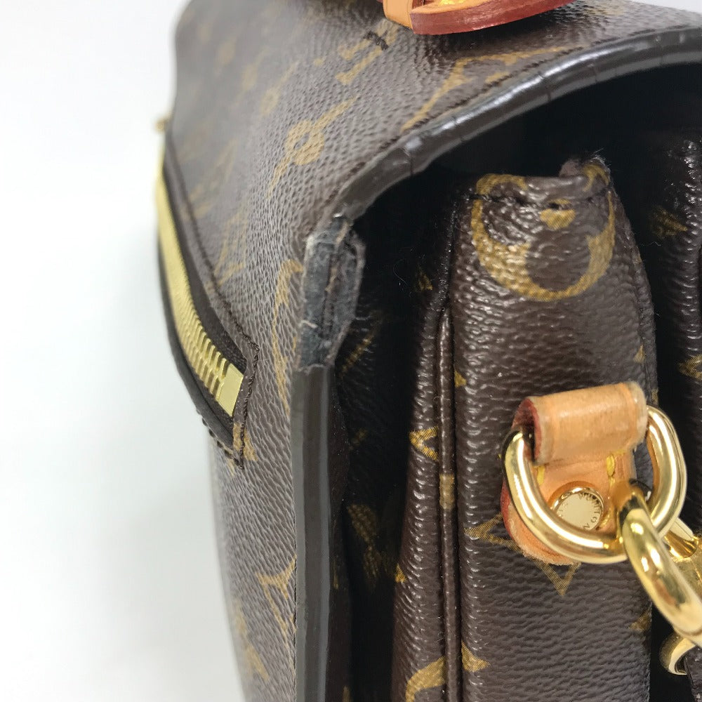 LOUIS VUITTON Handbag M44875 Monogram canvas Brown Monogram Pochette Metis MM Women Used Authentic