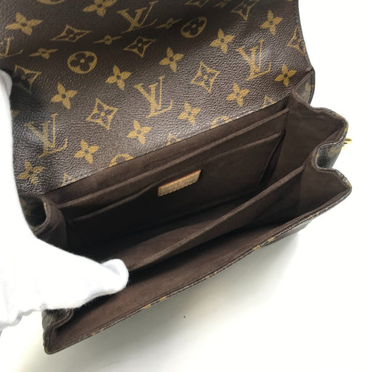 LOUIS VUITTON Handbag M44875 Monogram canvas Brown Monogram Pochette Metis MM Women Used Authentic