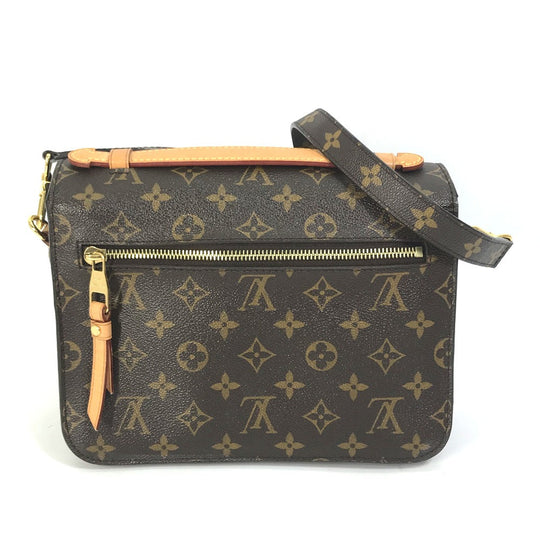 LOUIS VUITTON Handbag M44875 Monogram canvas Brown Monogram Pochette Metis MM Women Used Authentic