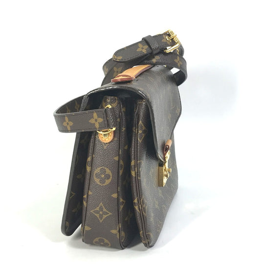 LOUIS VUITTON Handbag M44875 Monogram canvas Brown Monogram Pochette Metis MM Women Used Authentic