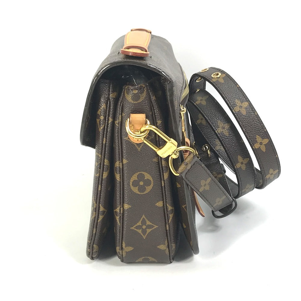LOUIS VUITTON Handbag M44875 Monogram canvas Brown Monogram Pochette Metis MM Women Used Authentic