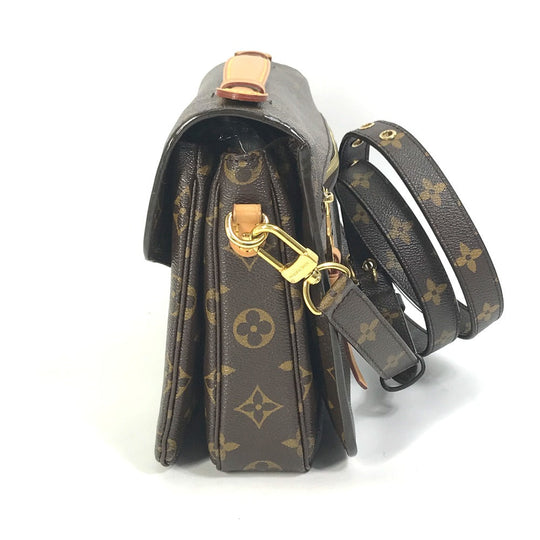 LOUIS VUITTON Handbag M44875 Monogram canvas Brown Monogram Pochette Metis MM Women Used Authentic