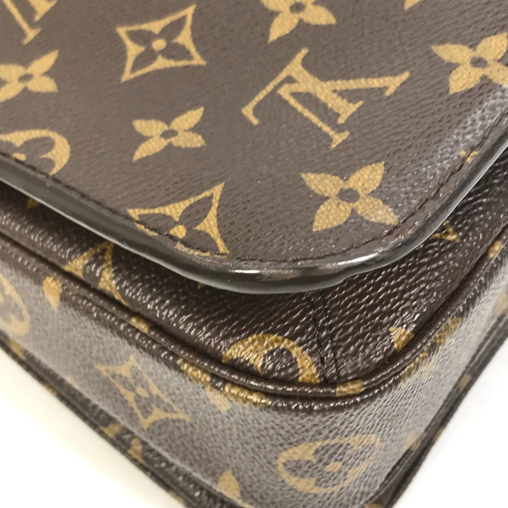 LOUIS VUITTON Handbag M44875 Monogram canvas Brown Monogram Pochette Metis MM Women Used Authentic
