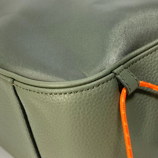 Dior Tote Bag 1ADSH198USF Nylon, Leather khaki sacai sacai collaboration Saddle bag mens Used Authentic