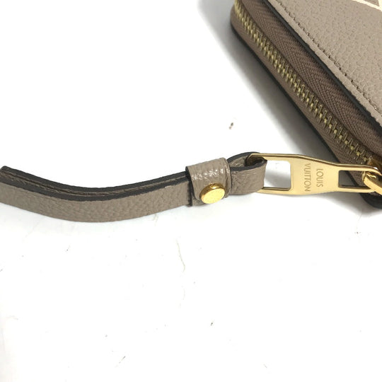 LOUIS VUITTON Long Wallet Purse M69794 Monogram Ann Platt Leather beige Monogram Ann Platt Zippy wallet Women Used Authentic